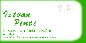 istvan pinti business card